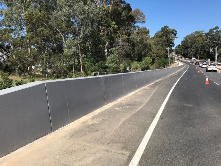 Mundaring Concrete Traffic Barrier - Great Eastern Hwy - Nanokote WA